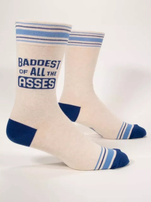 Blue Q Mens Socks Baddest Asses