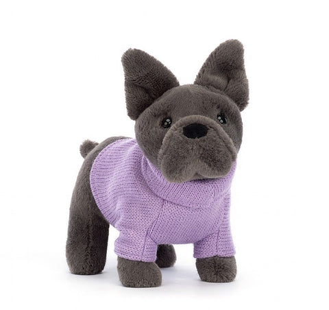 Sweater French Bulldog Purple