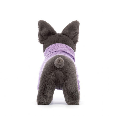 Sweater French Bulldog Purple