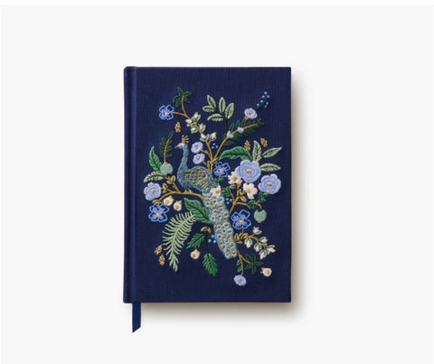 Peacock Embroidered Journal