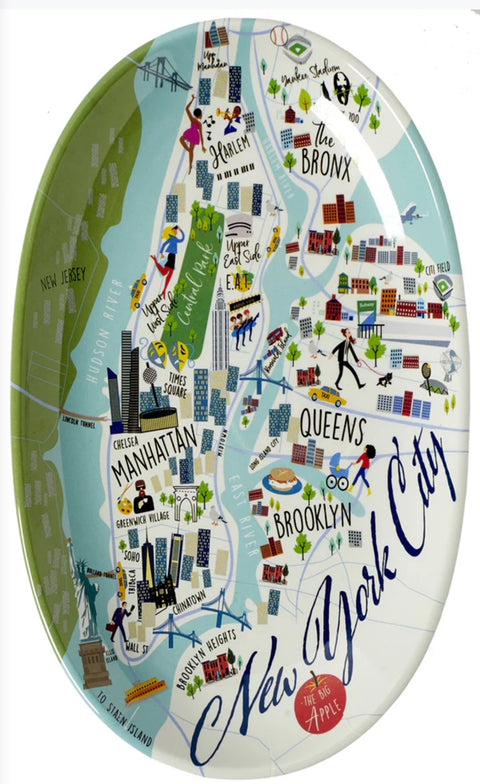 New York City 8.5" Oval Tidbit Tray