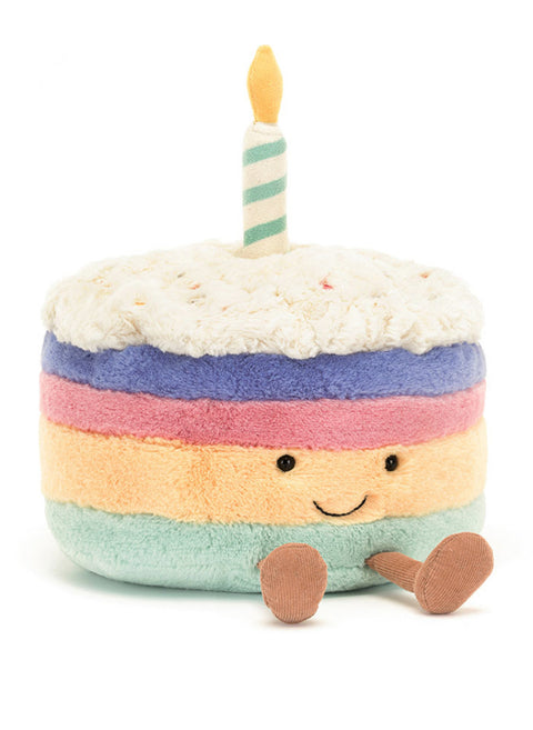 Amuseable Rainbow Birthday Cake