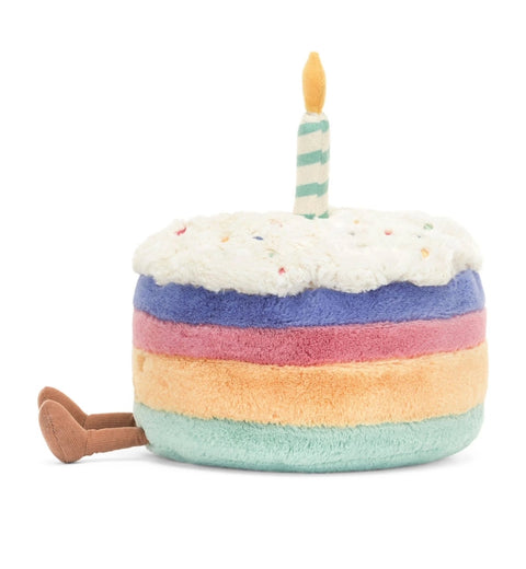 Amuseable Rainbow Birthday Cake