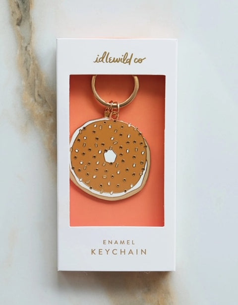 Bagel Keychain