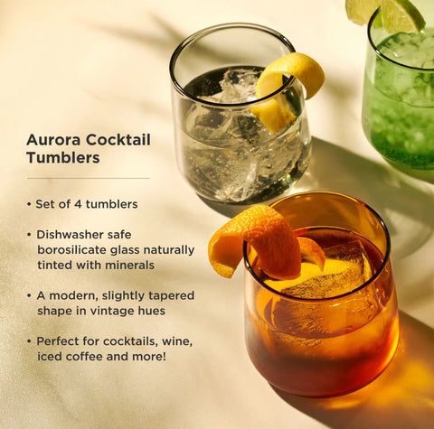 Aurora Cocktail Tumblers by Viski