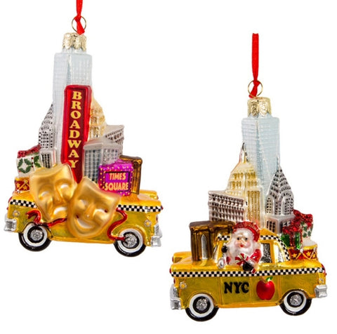 5"New York Glass Broadway Taxi