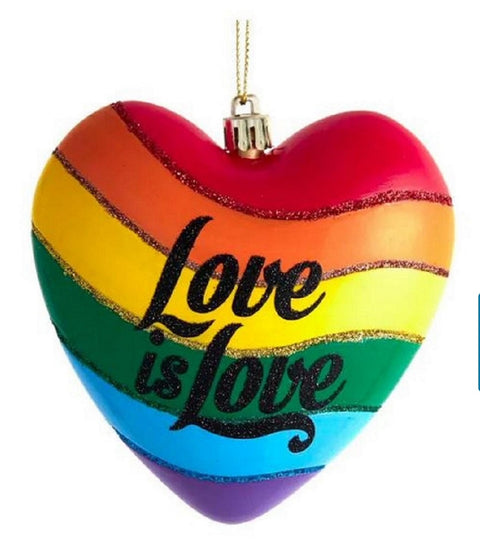NOBLE GEMS GLS Love Is Love Heart Ornament