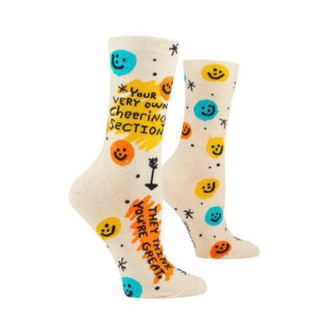 "Cheering Section" Womens Crew socks