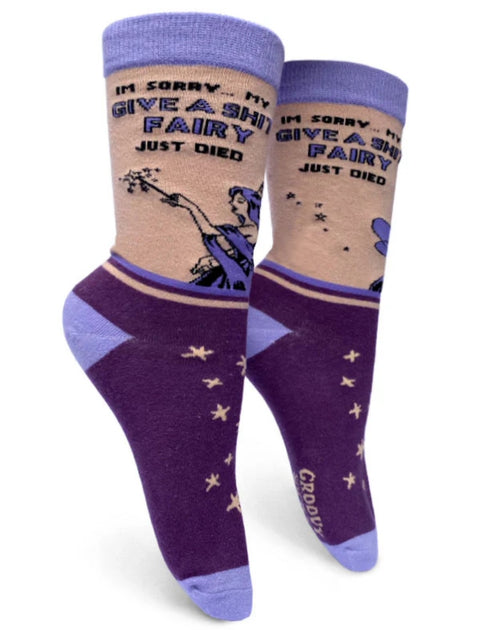 Give a Shit Fairy Womens Socks