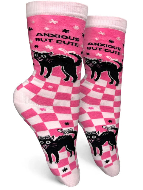 Anxious but Cute Womens Socks
