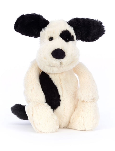 Bashful Black & Cream Puppy Medium