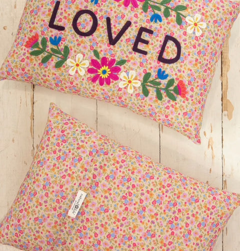 Embroidered Giving Pillow