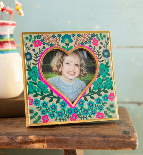 Mini Heart Frame Dusty Blue