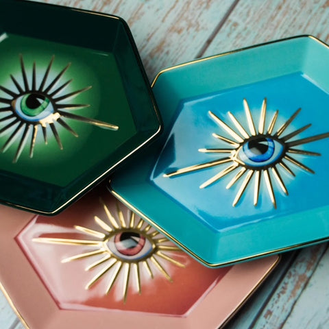 Evil Eye Trinket Dish Blue