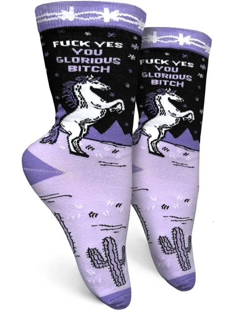 Fuck Yes You Glorious Bitch Socks