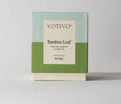 Bamboo Leaf Votivo Candle 10 oz New Packaging