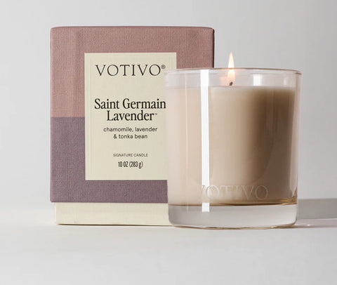Saint Germain Lavender Votivo Candle 10 oz New Packaging
