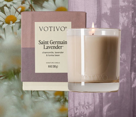 Saint Germain Lavender Votivo Candle 10 oz New Packaging