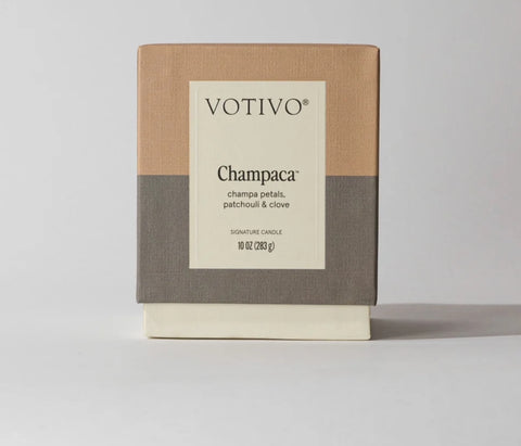 Champaca Votivo Candle 10 oz New Packaging