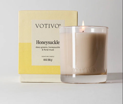 Honeysuckle Votivo Candle - 10 oz New Packaging
