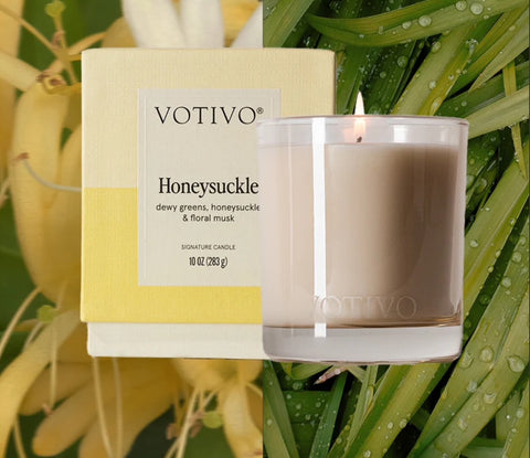 Honeysuckle Votivo Candle - 10 oz New Packaging