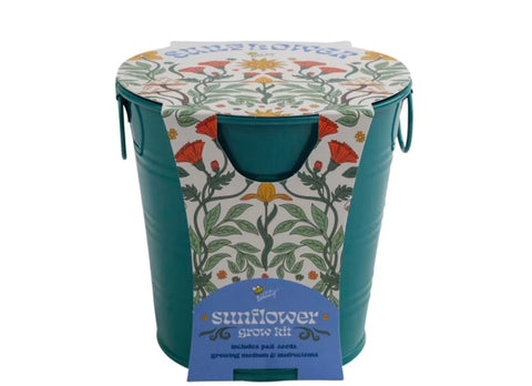 Painted Flower Grow Pail - Sunflower