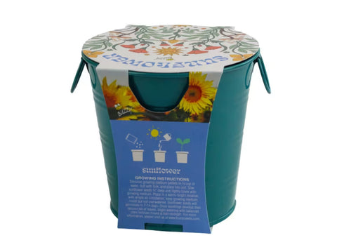 Painted Flower Grow Pail - Sunflower