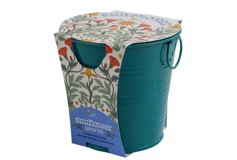 Painted Flower Grow Pail - Sunflower