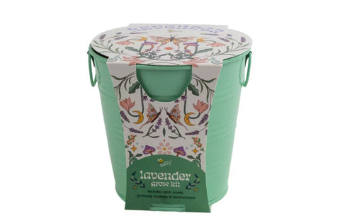Painted Flower Grow Pail - Lavender
