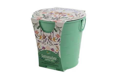 Painted Flower Grow Pail - Lavender