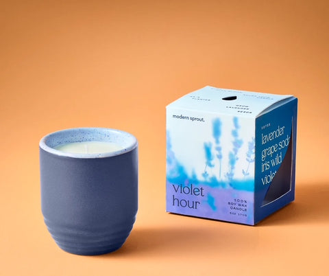 Garden Vibes Candle/Planter - Violet Hour/Lavender