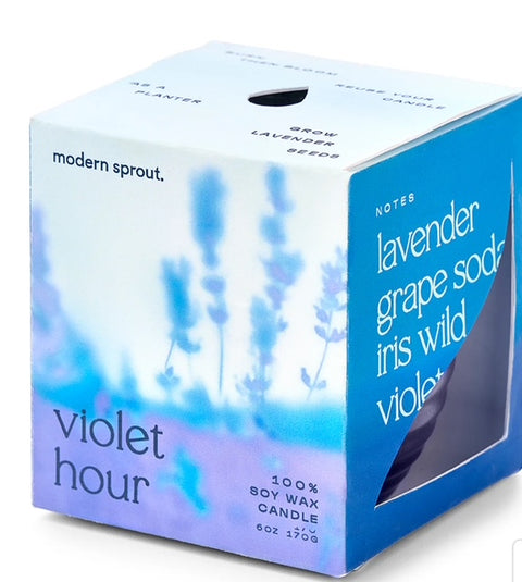 Garden Vibes Candle/Planter - Violet Hour/Lavender