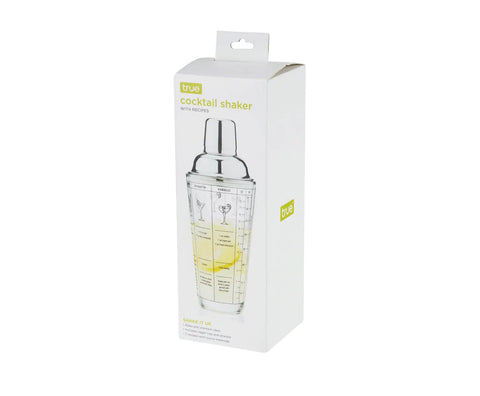 Glass Recipe Shaker