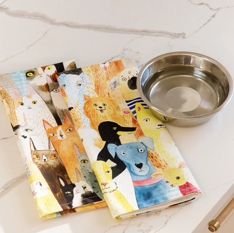 Cat Power Cotton Tea Towel