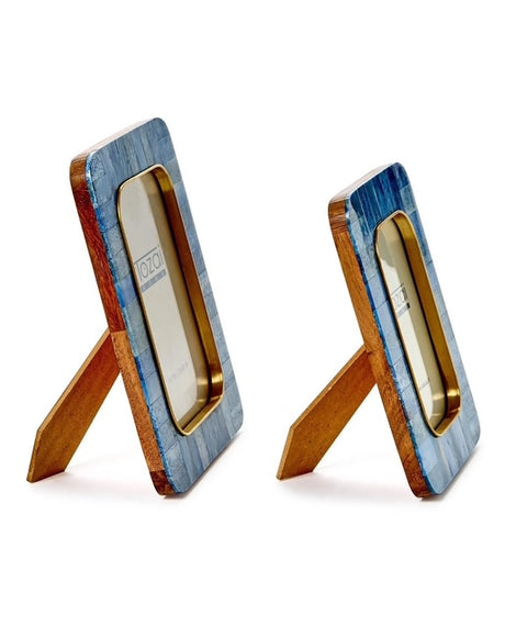 Mosaic Round Edge Frame - Blue