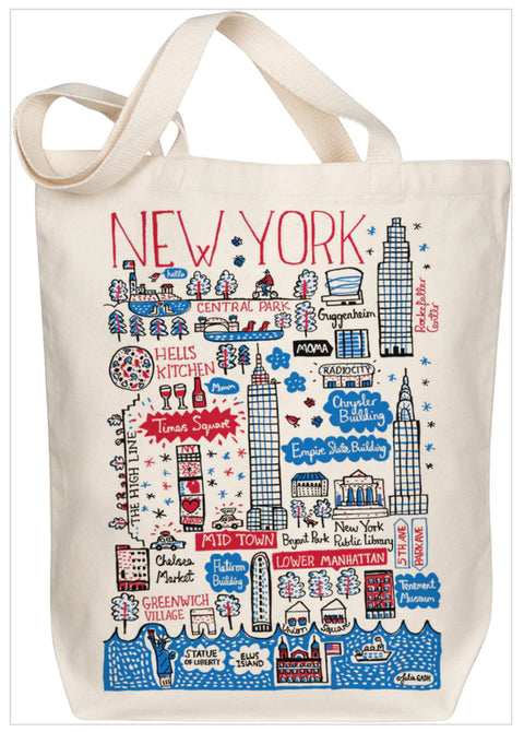 New York City Boutique Map Art Tote