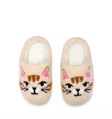 Cat Face Slippers S/M