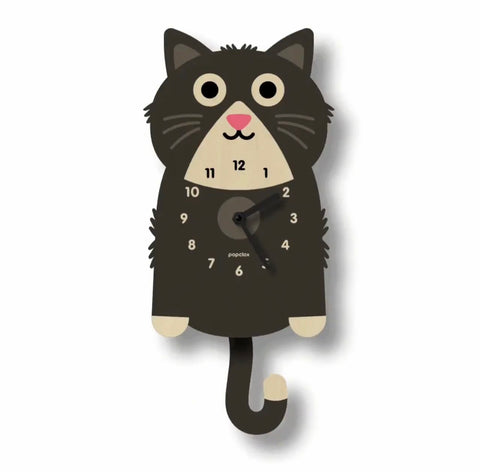 Kitten Pendulum Clock