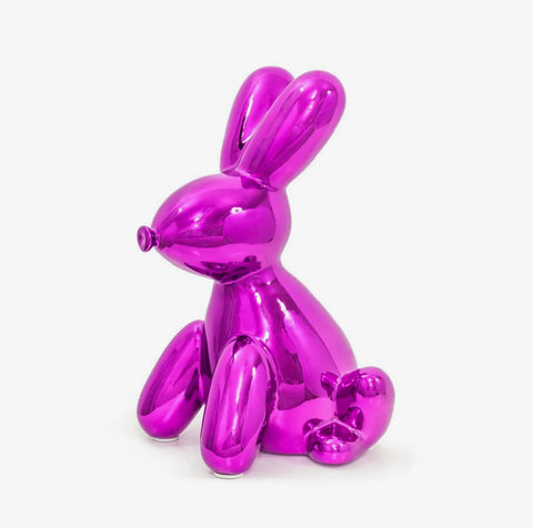 Balloon Money Bank Bunny Pink