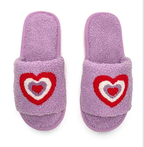 Heart Slide Slippers S/M - M/L