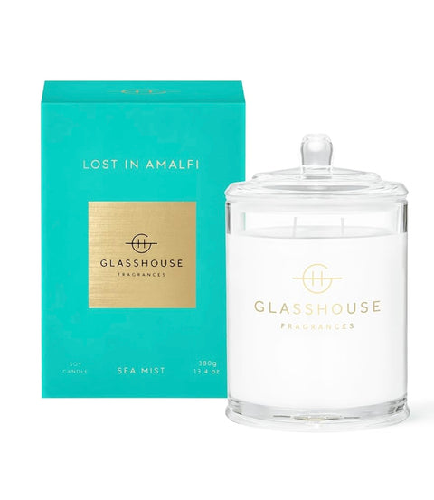 Lost In Amalfi 13.4 Oz. Glasshouse Candle "Sea Mist"