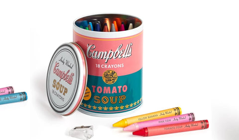 Andy Warhol Soup Can Crayons Set - Chronicle