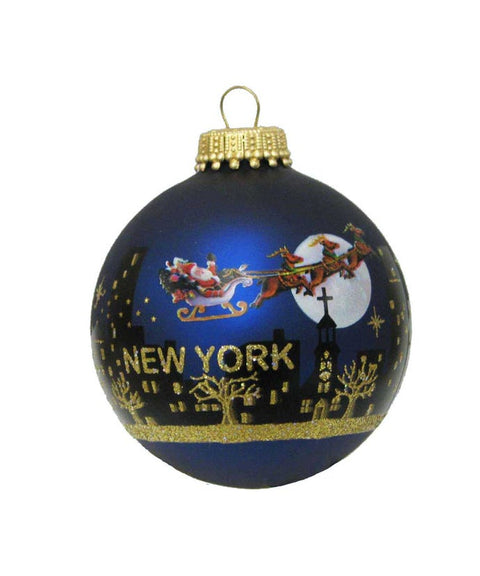 2 5/8"NY Santa Skyline Painted