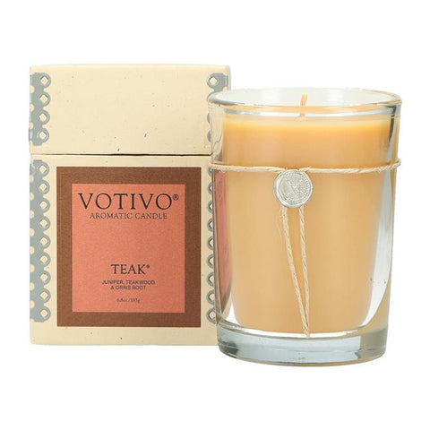 Teak Votivo Candle