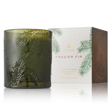 Thymes Frasier Fir Green Glass Candle 6.5oz