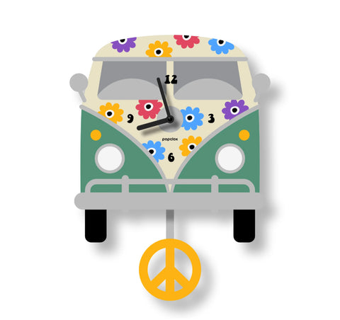 Peace Bus Pendulum Clock