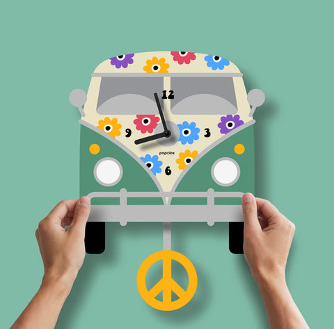 Peace Bus Pendulum Clock