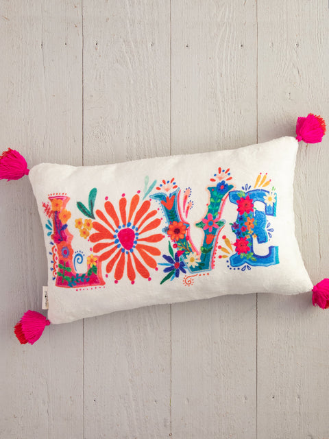 Cozy Throw Pillow - Love