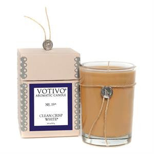 Clean Crisp White Candle Votivo