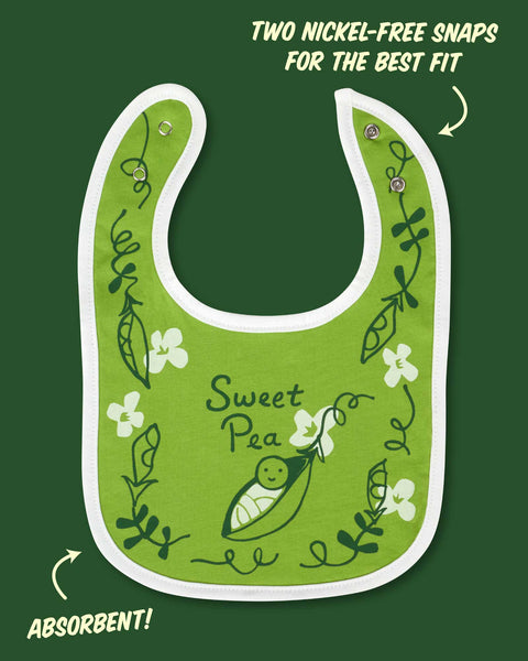 Sweet Pea/Wrecking Ball Baby Bibs